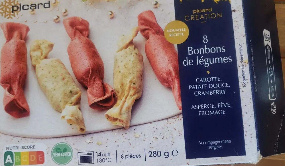 8 bonbons de légumes