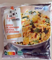 Curry de lentilles corail et légumes