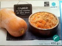 Crumble de courge butternut aux épices douces
