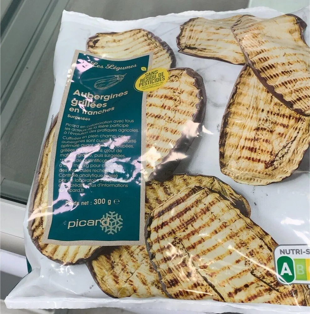 Aubergines grillees en tranche