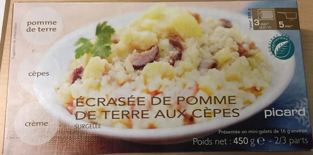 Écrasée de Pommes de Terre aux Cèpes