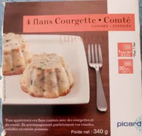 4 flans courgette-comté