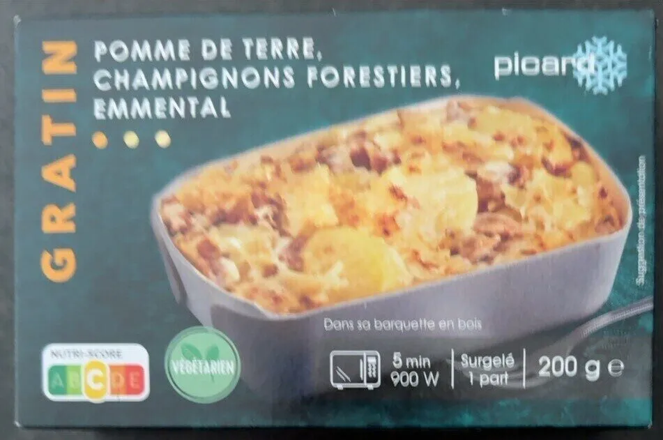 Gratin pomme de terre champignons forestiers emmental