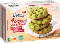 Gaufres aux légumes courgettes emmental