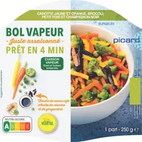 Bol vapeur juste assaisonné à la sauce soja