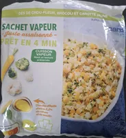 Sachet vapeur juste assaisonné choux-fleur brocoli carotte