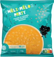 MÉLI-MÉLO PARTY POTAGE DE LÉGUMES, PÂTES COMPLÈTES, FROMAGE