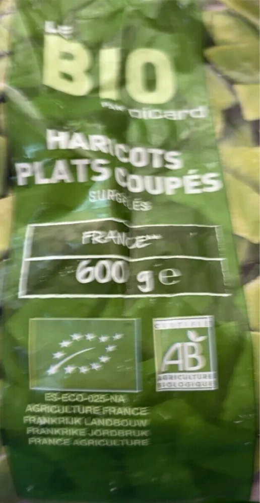 Haricots plats coupés bio