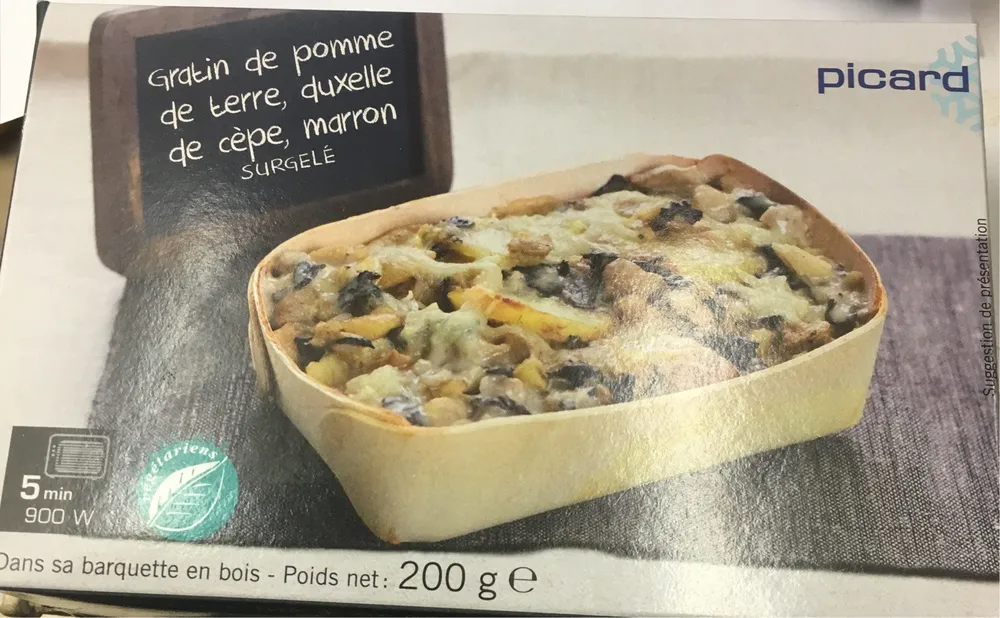 Gratin de Pomme de Terre, Duxelle de Cèpe, Marron