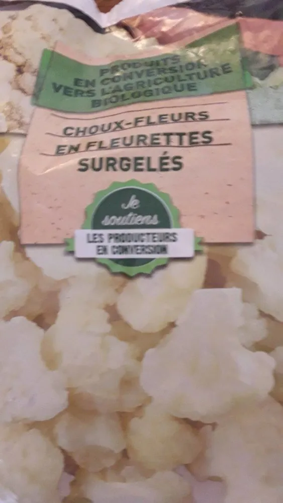 Choux-fleurs en fleurettes surgelés