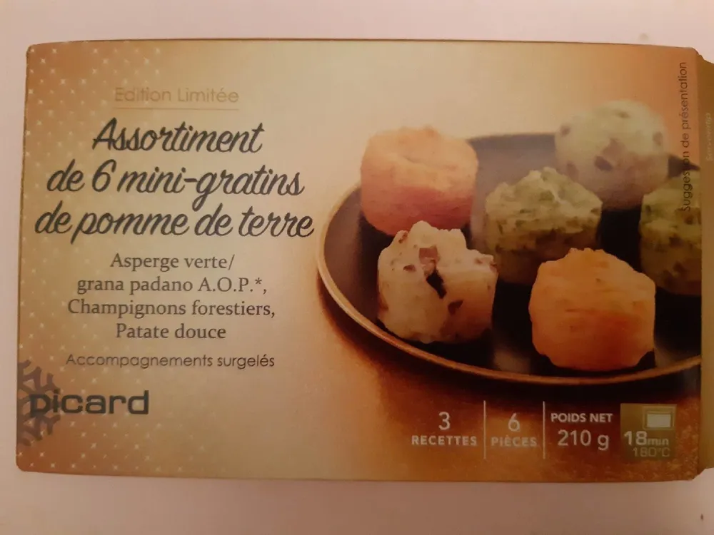 6 mini gratins de pomme de terre