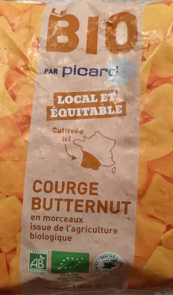 Courge butternut en morceaux surgelé