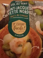 Saint Jacques crevette nordique  sauce chablis