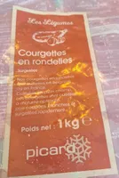 Courgettes en rondelles