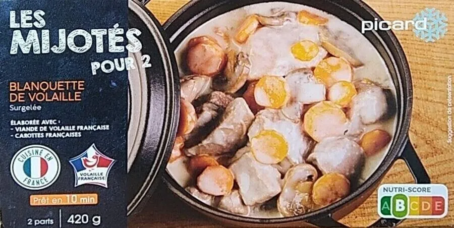Les Mijotés Pour 2 - Blanquette de volaille