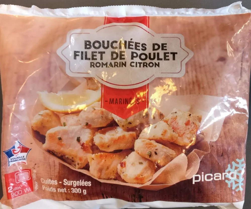 Bouchées de Filet de poulet romarin citron