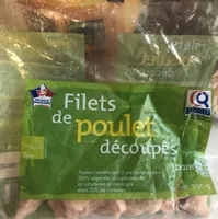 Filets de poulet découpés