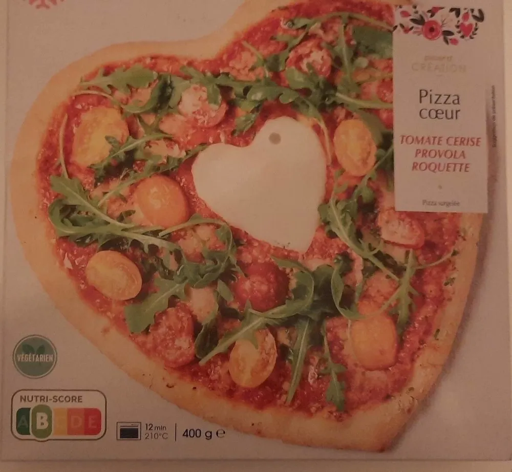 Pizza cœur Tomate cerise provola roquette