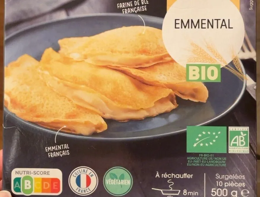 Crêpes emmental bio