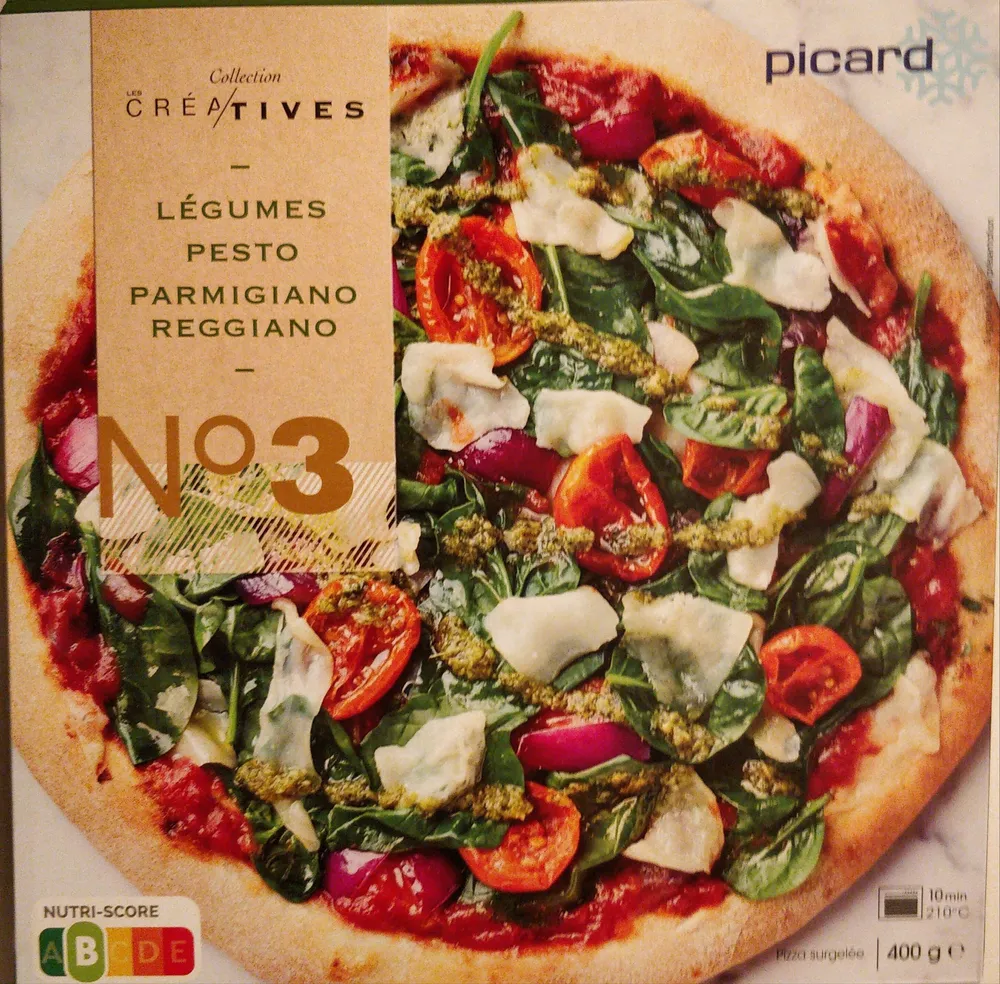 Pizza N°3 - Légumes, Pesto, Parmesano Reggiano