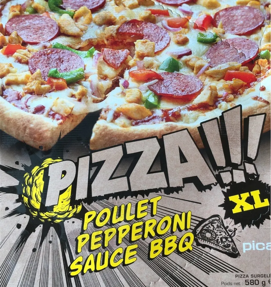 Pizza Poulet Pepperoni Sauce Barbecue
