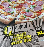 Pizza Poulet Pepperoni Sauce Barbecue