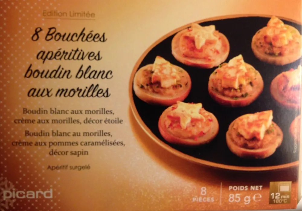 Bouchées Apéritives Boudin Blanc aux Morilles