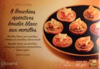 Bouchées Apéritives Boudin Blanc aux Morilles