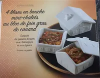 4 Mises en Bouche Mini-Chalets au Bloc de Foie Gras de Canard