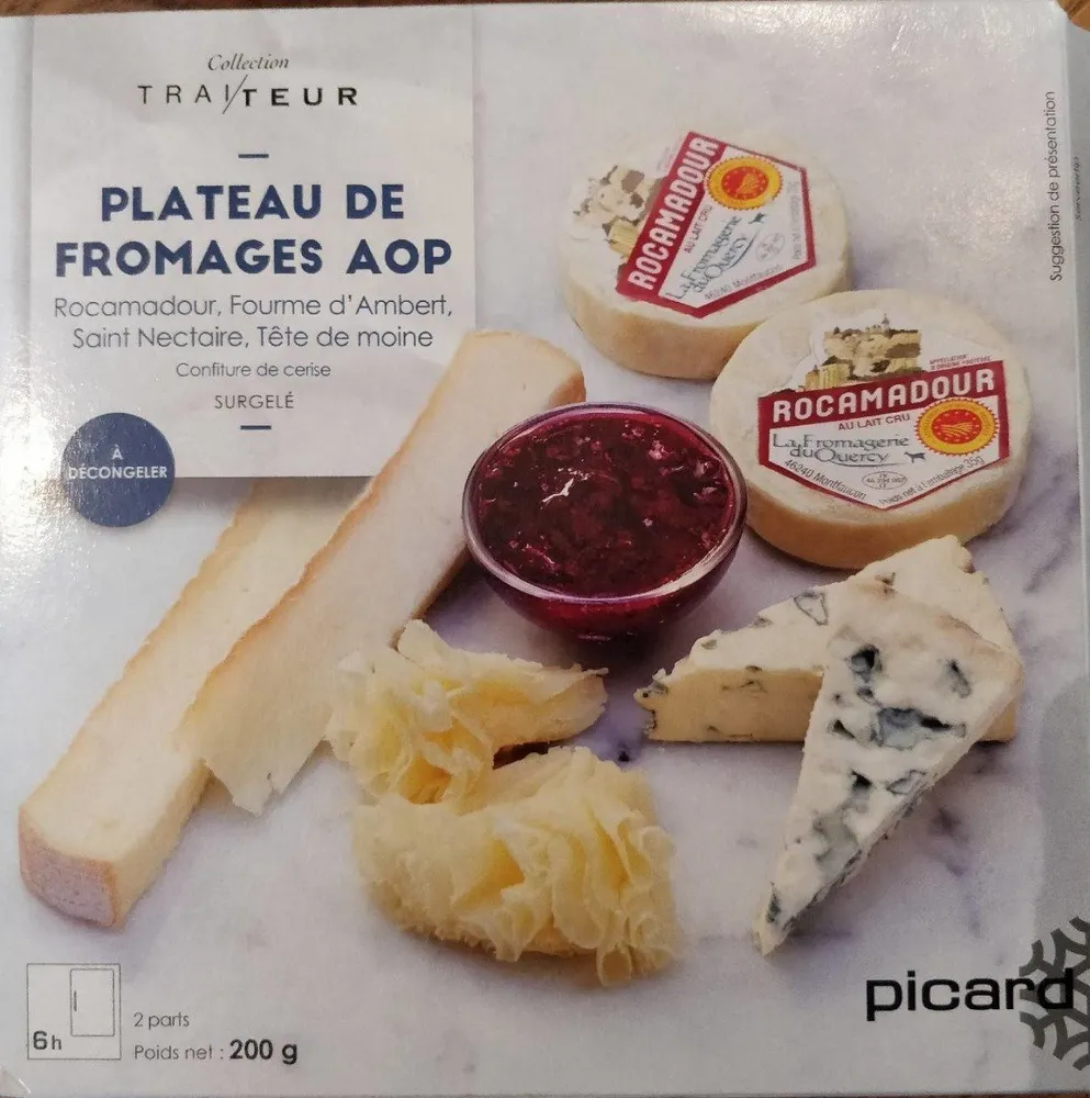 Plateau de fromages AOP