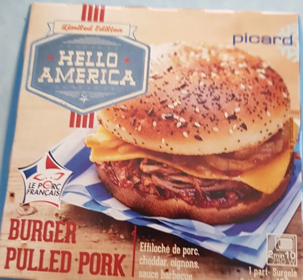 Burger pulled pork