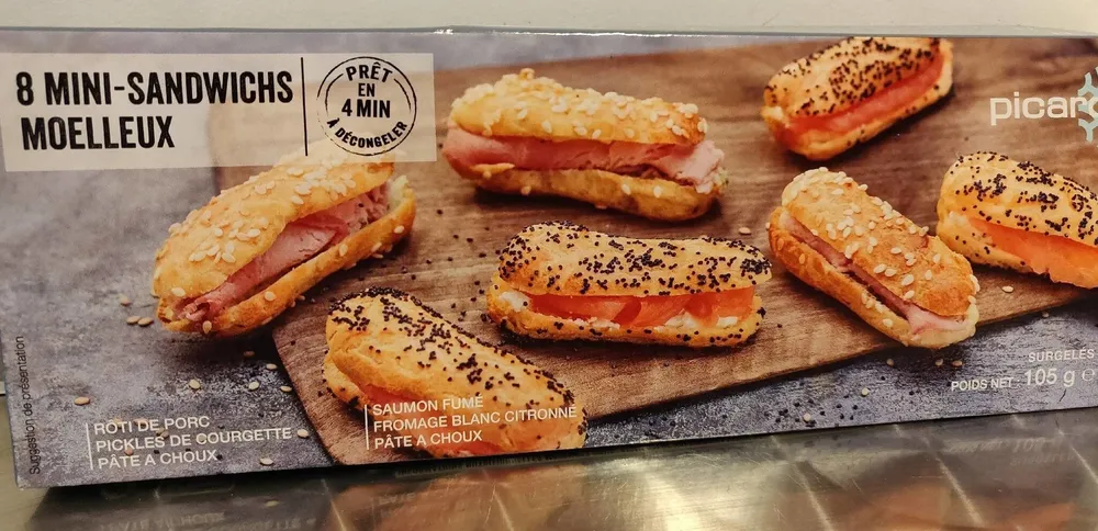 8 mini-sandwichs moelleux