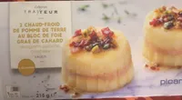 Chaud froid de pommes de terre au foie gras de canard