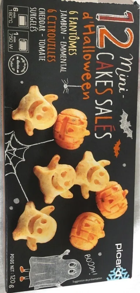 12 mini cakes salés