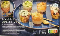 6 verrines apéritives