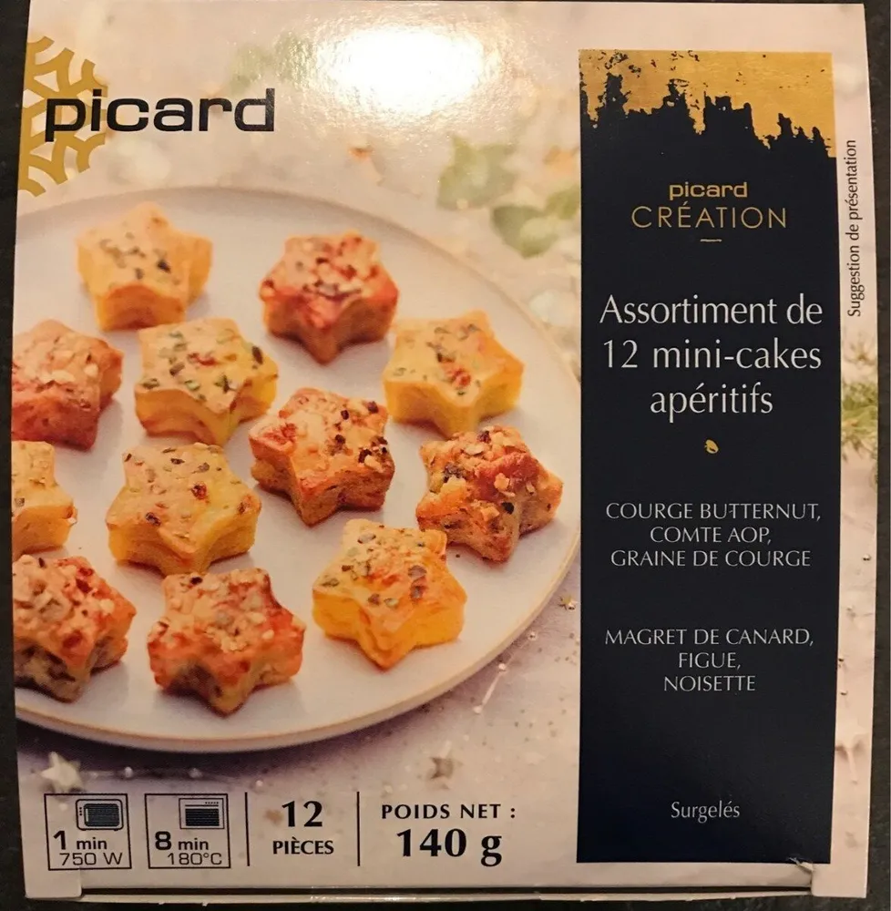 Assortiment de 12 mini-cakes apéritifs