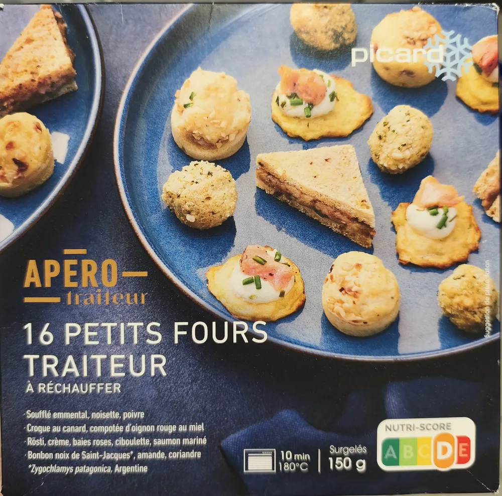16 petits fours traiteur