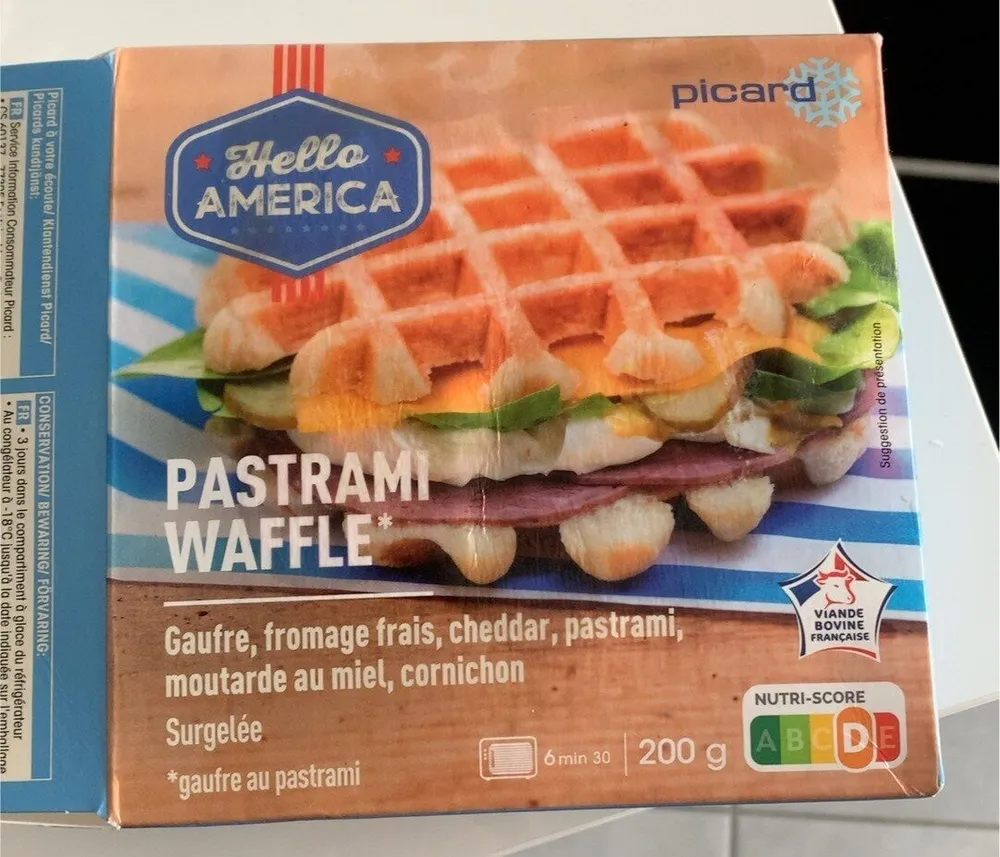 Pastrami waffle
