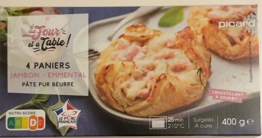 Paniers jambon émmental