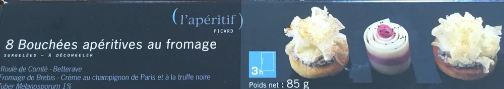 8 bouchées apéritives au fromage