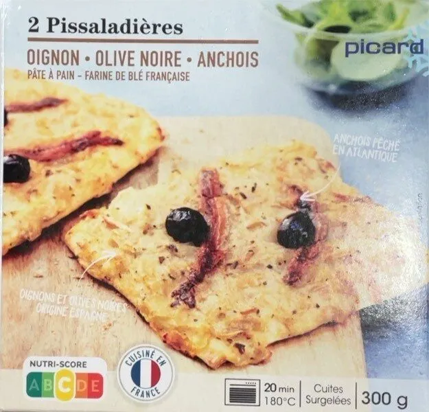 Pissaladières (oignon, olive noire, anchois)