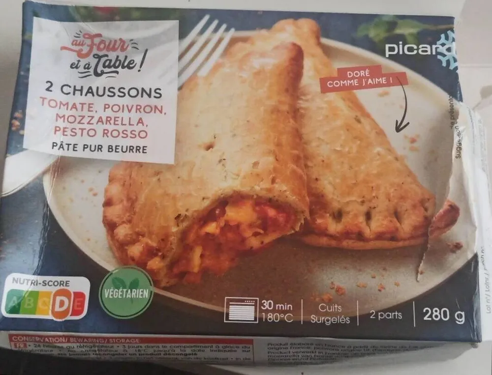 Chaussons tomate poivrons