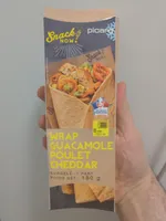 Wrap guacamole poulet cheddar