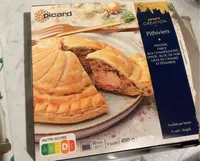 Pithiviers - Pintade, farce aux champignons, dinde, bloc de foie gras de canard et épinards