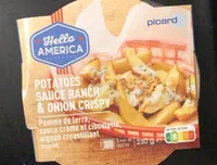 Potatoes sauce ranche & onion crispy