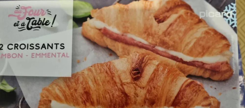 2 croissants jambon-emmental