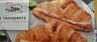 2 croissants jambon-emmental