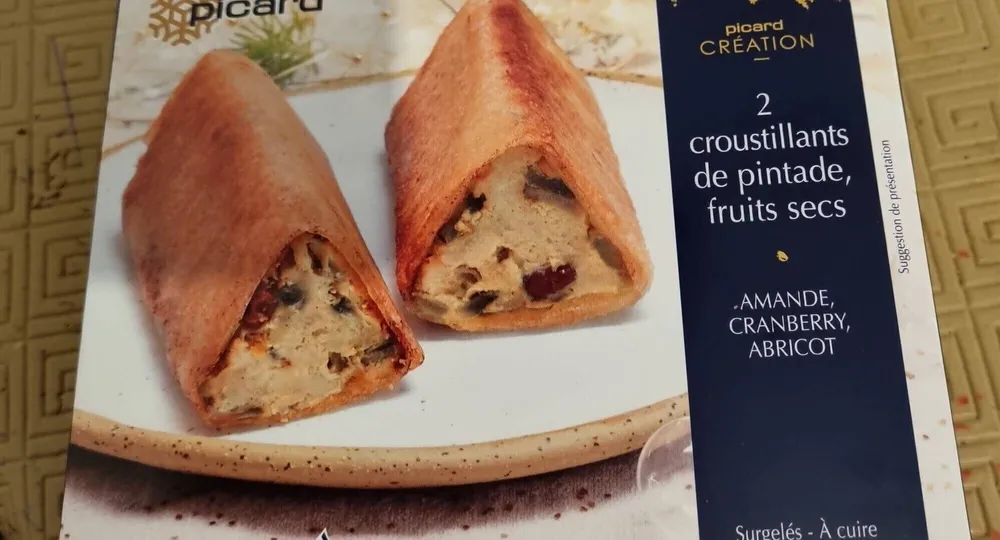 2 croustillants de pintade fruits secs