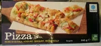 Pizza Pesto di Rucolala, Verdure Griguate, Mozzarella