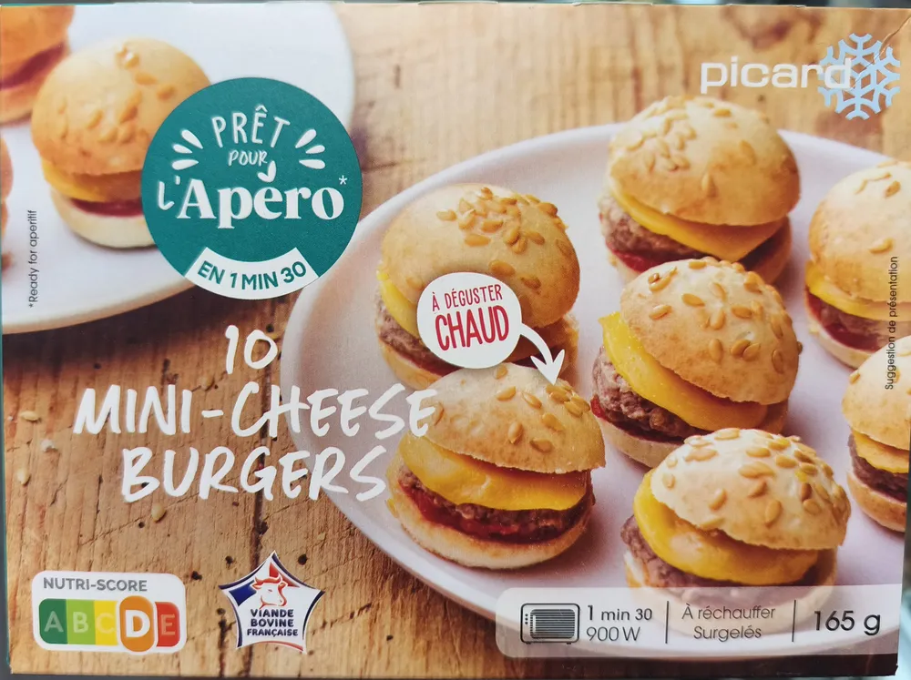 10 Mini cheeseburgers